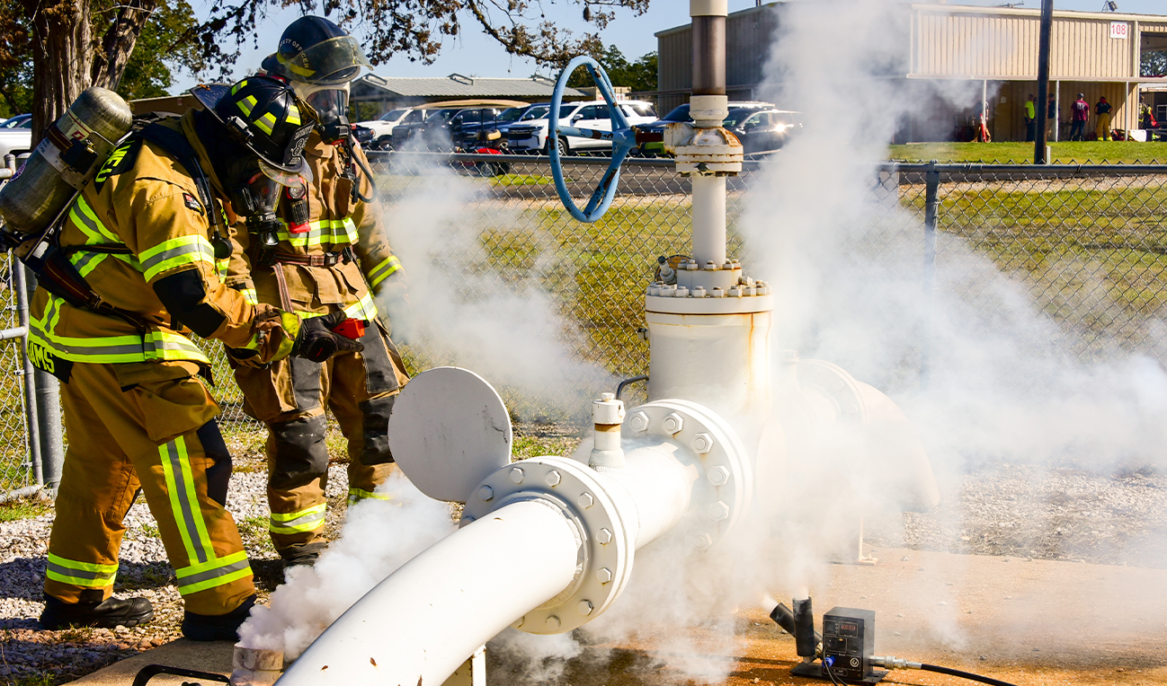 First responders participating in TEEX training