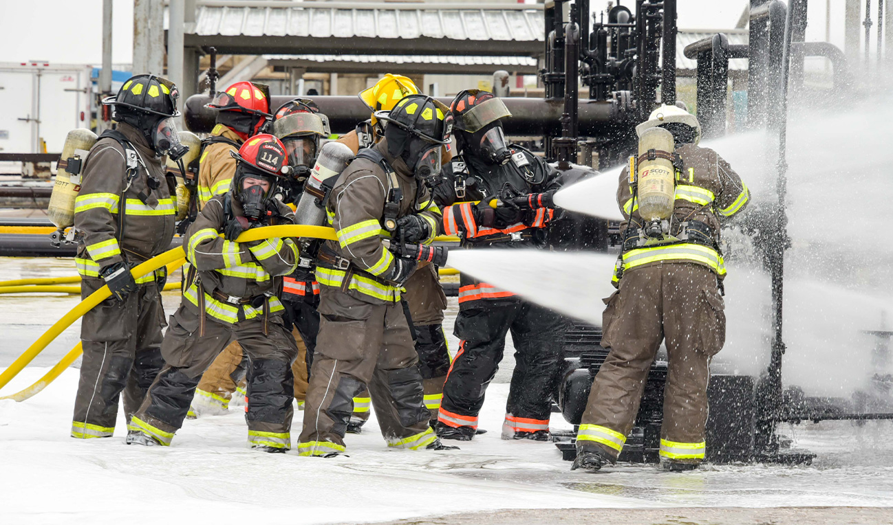 First responders participating in February 2025 TEEX training
