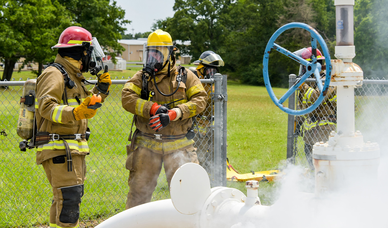 First responders participating in April 2025 TEEX training