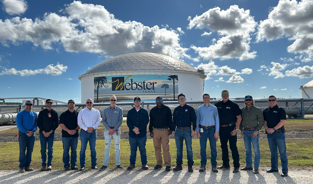 ExxonMobil Pipeline Company unveils new tank murals at Webster Tank Farm